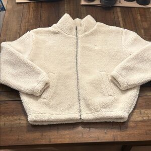 Polo Ralph Lauren Cream Sherpa Jacket Youth Size 12-14